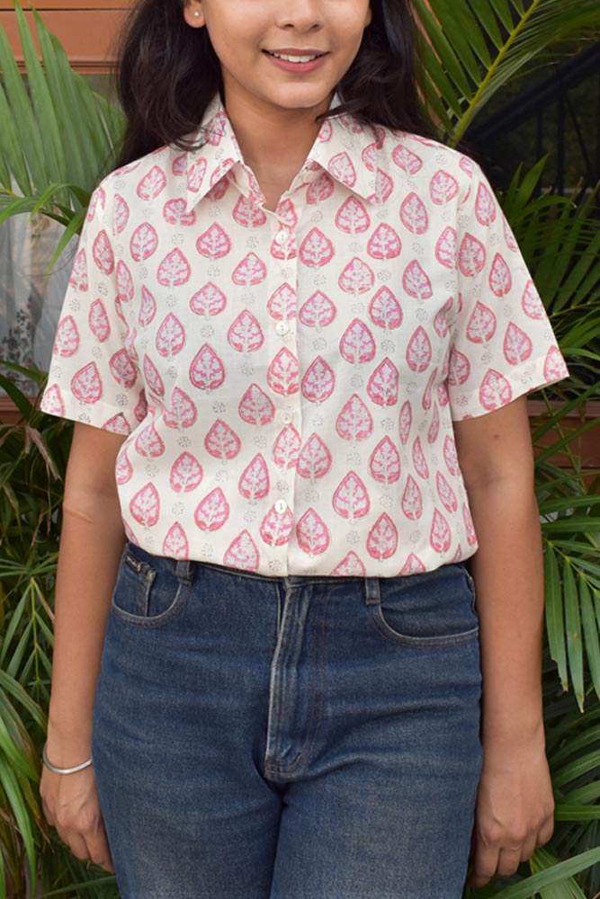 Elegant Soft Cotton Short shirt Size - 34, 36, 38