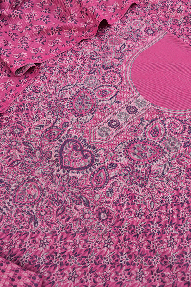 Beautiful Woolen Suit fabric & Stole/shawl with Woven patterns