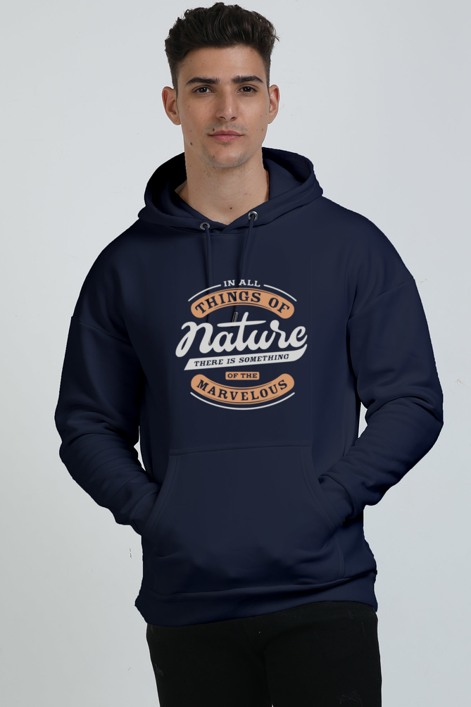 Winter wear : Unisex oversized Hooded Sweatshirt 400 GSM