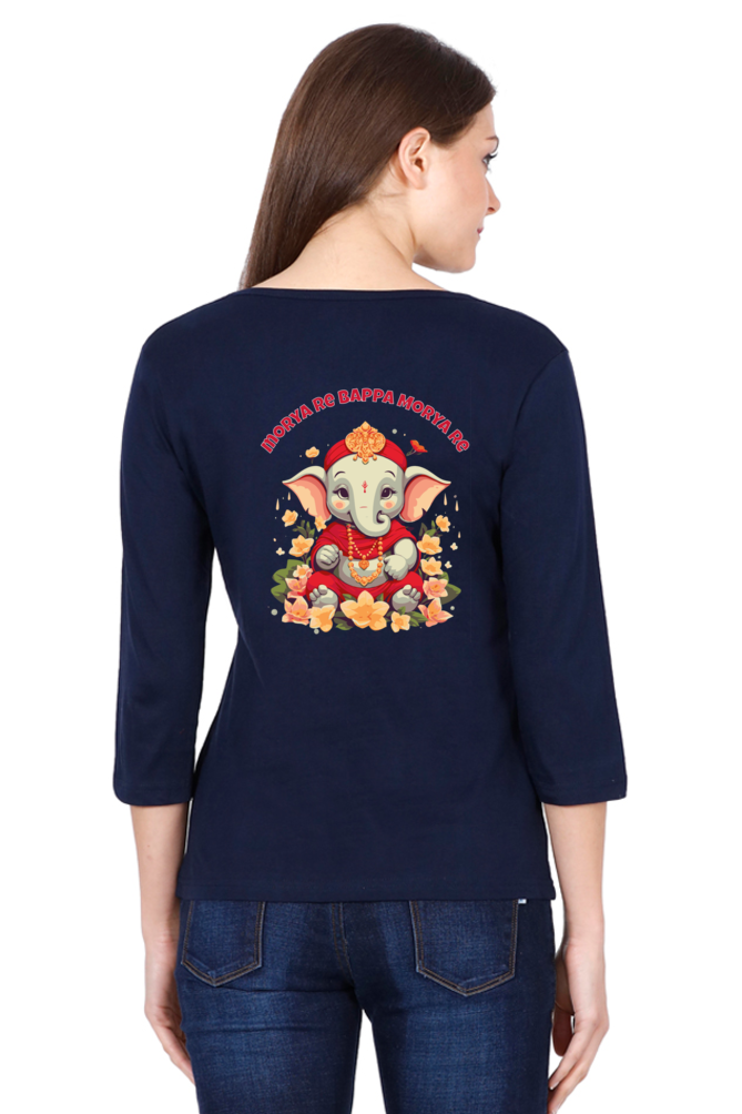Morya Re Bappa Morya Re, Womens full sleeve T-Shirt