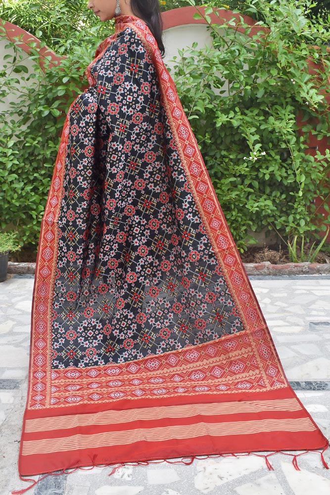 Beautiful Banarasi Dupatta with Patola Inspired patterns