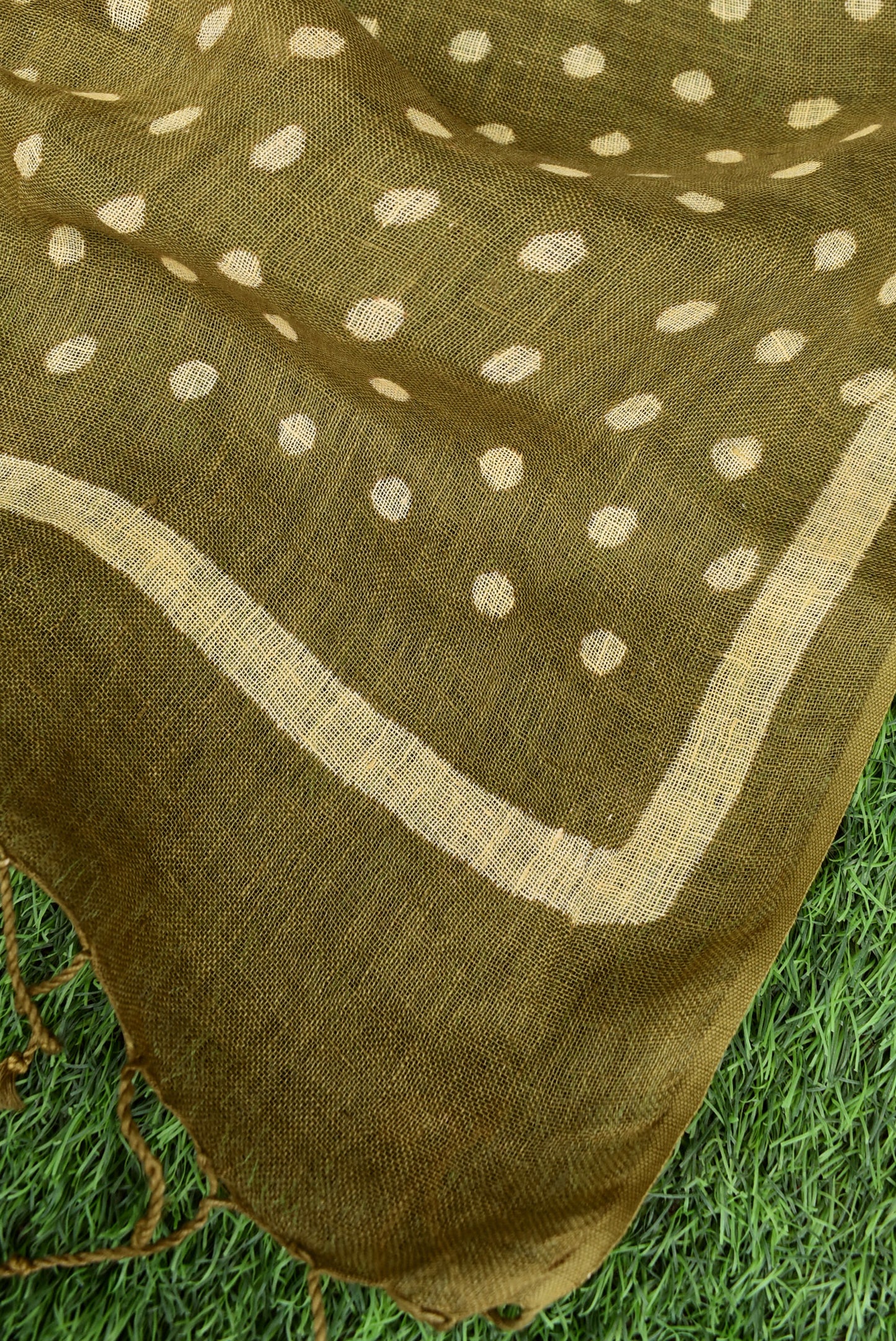 Elegant Hand Block Printed Pure Linen dupatta