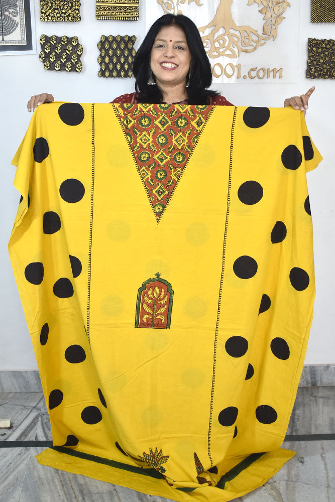 Designer Ajrakh cotton kurta/Kaftan fabrics