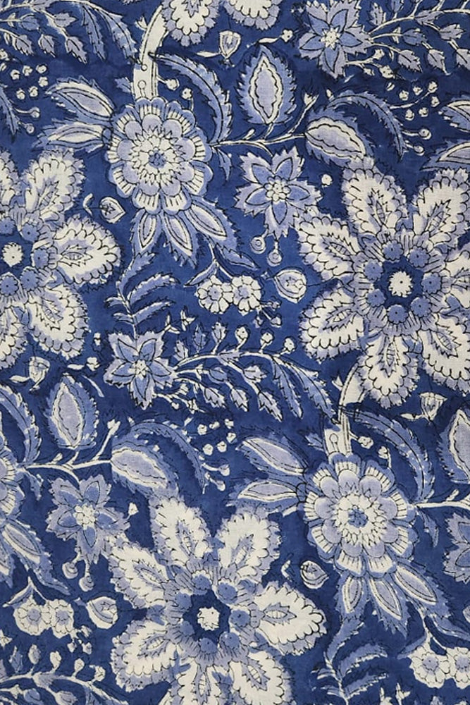 5 mtr cut for Co-ord Sets / Suits - Hand Block Printed Running Soft Cotton Fabric