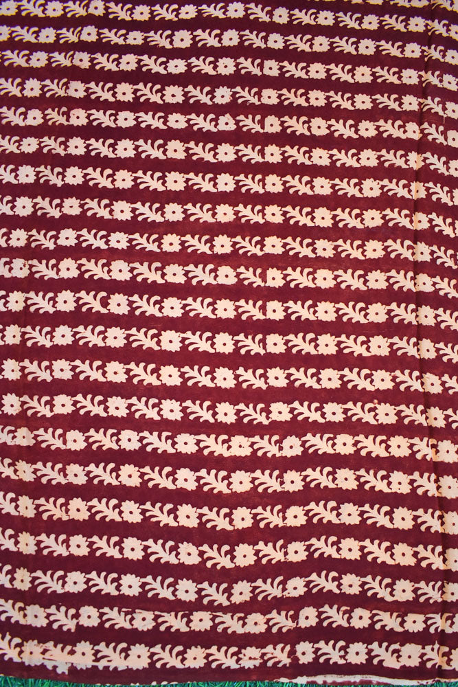 Bagh Hand Block Printed unstitched 3 pc Crepe suit fabric