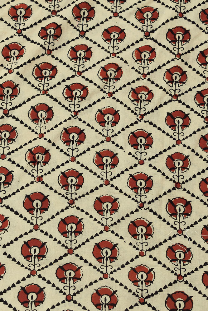 Block Printed Cotton Cut Fabric