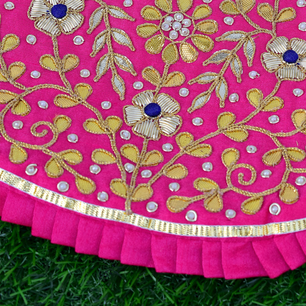 HAND GOTA PATTI & DABKA WORK SILK BLEND POTLI BAG FOR GIVEAWAYS FOR WOMEN / RETURN GIFTS & FAVOURS FOR GUESTS