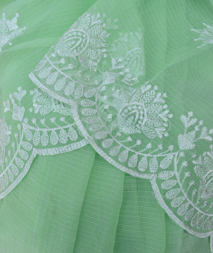 Elegant Faux Kota Saree with embroidery