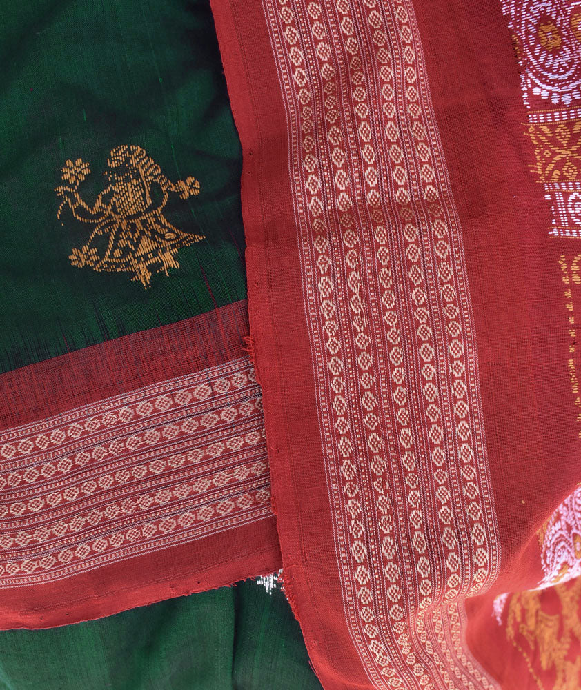 Elegant Handwoven Doll Bomkai cotton Saree