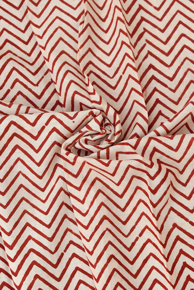 Block Printed Cotton Cut Fabric