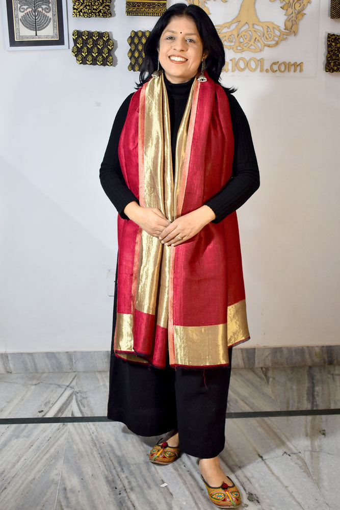 Beautiful Reversible Woolen Stole