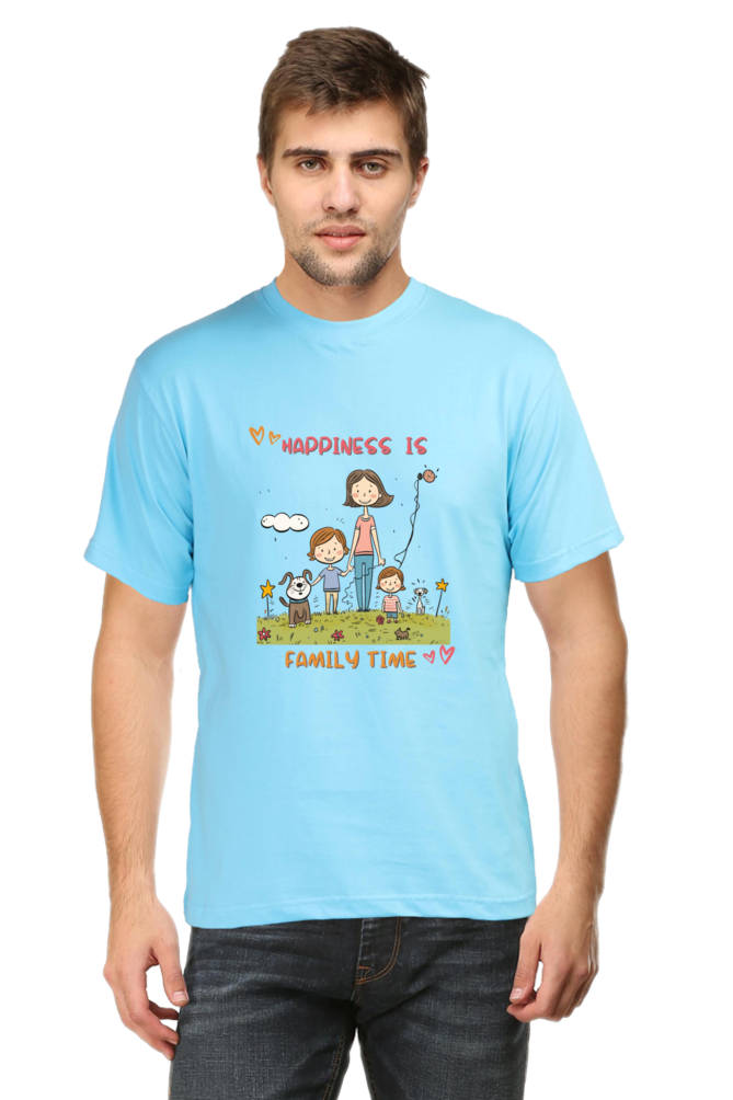 Happiness means family time - Unisex T-shirt