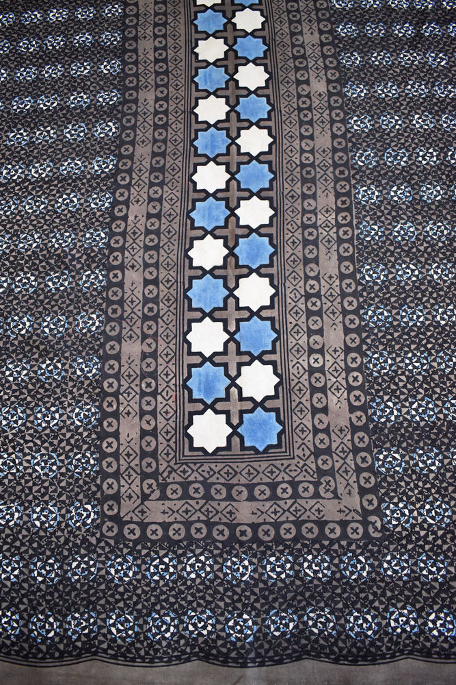 Designer Ajrakh kurta fabrics - 2.5 mtrs