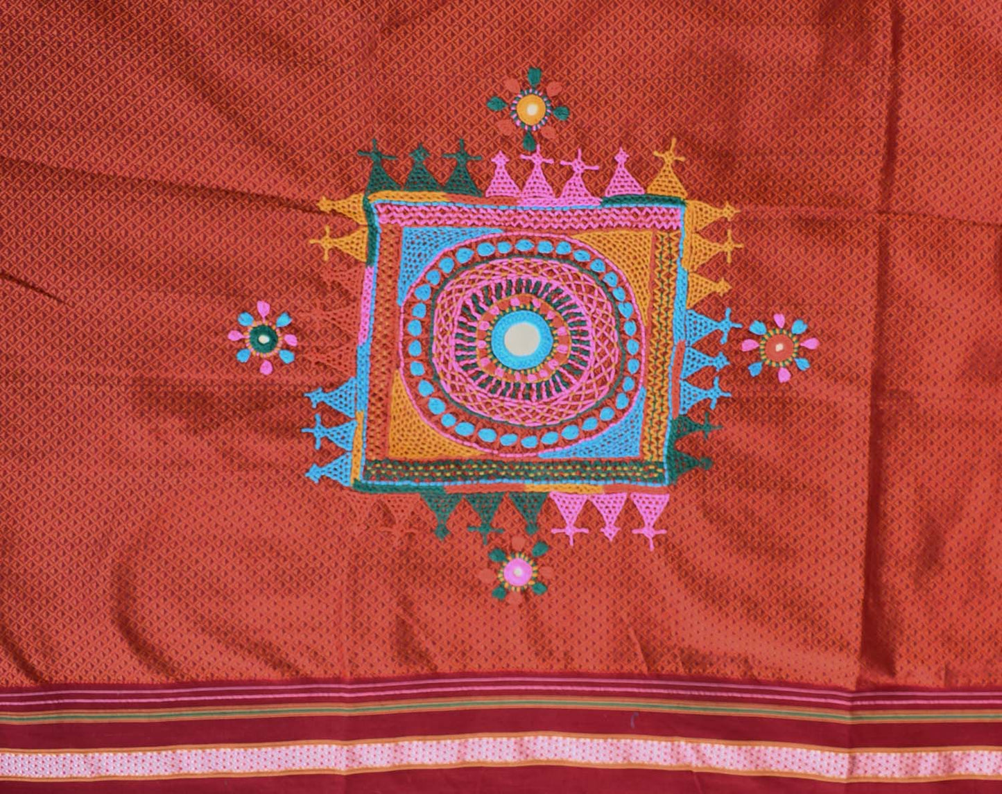 Khunn Blouse fabric with Hand Lambani Embroidery