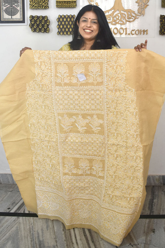 Elegant Voil Cotton Kurta With Lucknowi Hand Chikankari embroidery NO - 9