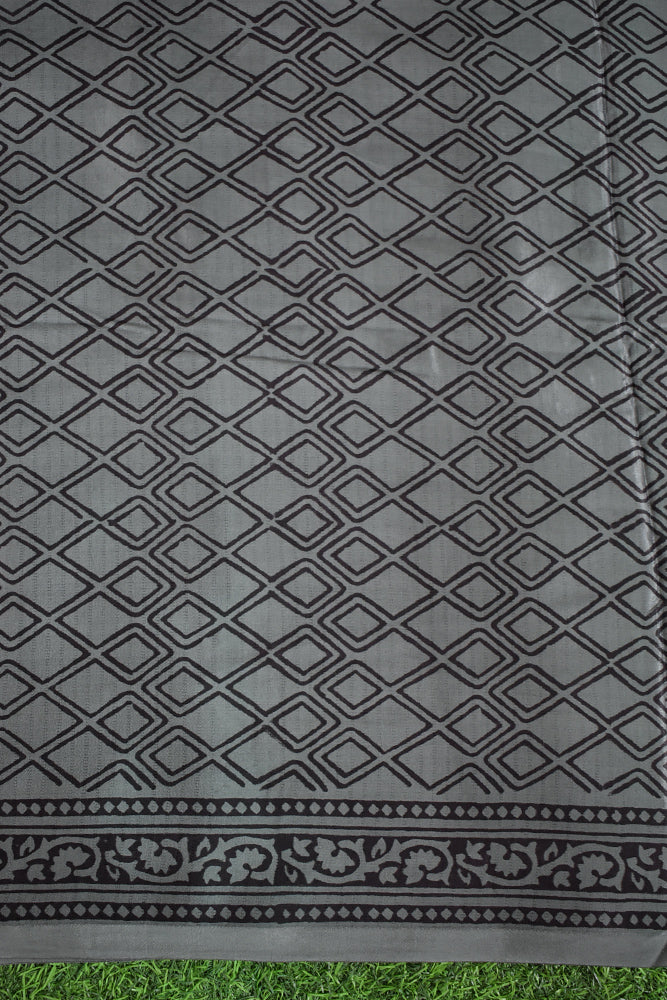 Bagh Hand Block Printed unstitched 3 pc Modal silk suit fabric from MP