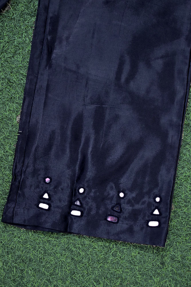 Elegant Mashru Pant With Kutch Mirror Work Size - 38 - 48