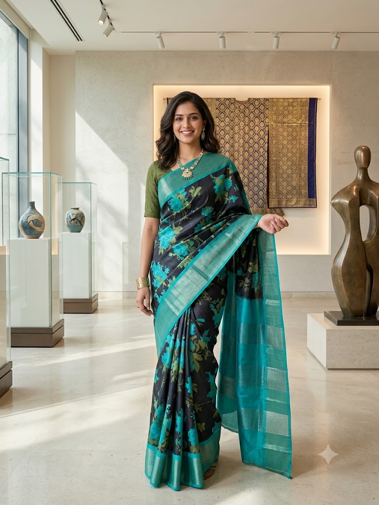 Beautiful Tussar Silk Saree
