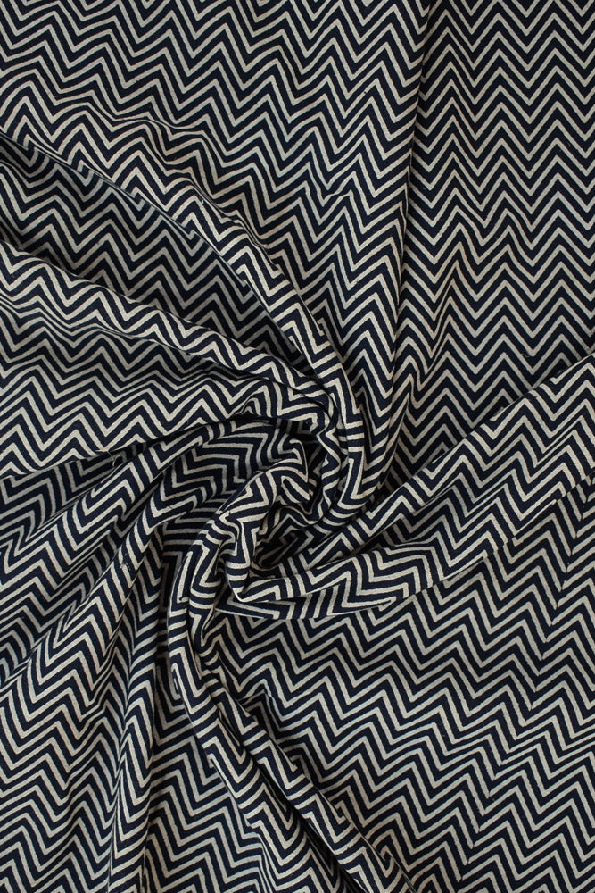 Block Printed Cotton Cut Fabric