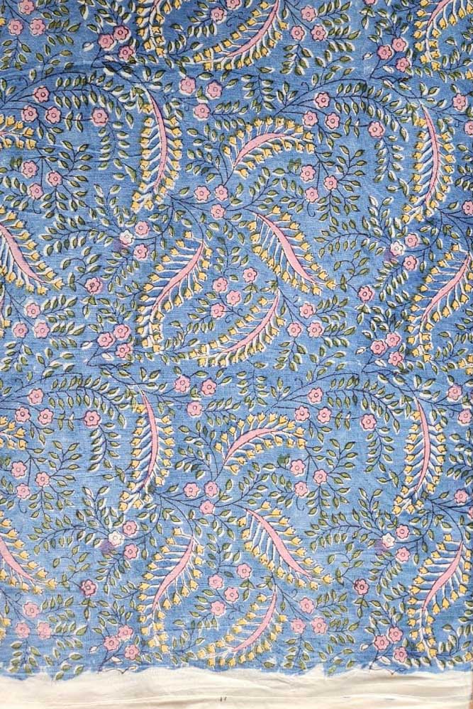 Manjri (मंजरी) - 5 mtr cut for Co-ord Sets / Suits - Hand Block Printed Running Soft Cotton Fabric