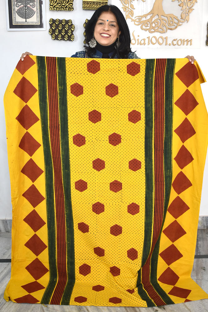 Designer Ajrakh cotton kurta/Kaftan fabrics