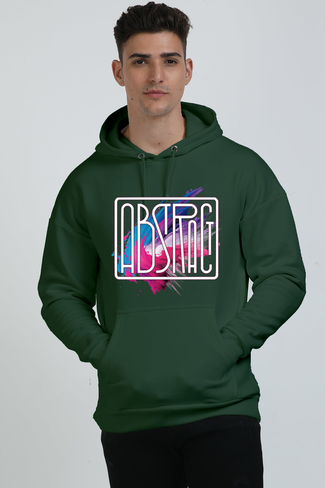 Winter wear : Abstract, Unisex oversized Hooded Sweatshirt 400 GSM