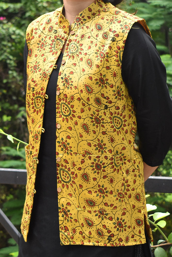 Ajrakh Block Print Mashru jacket