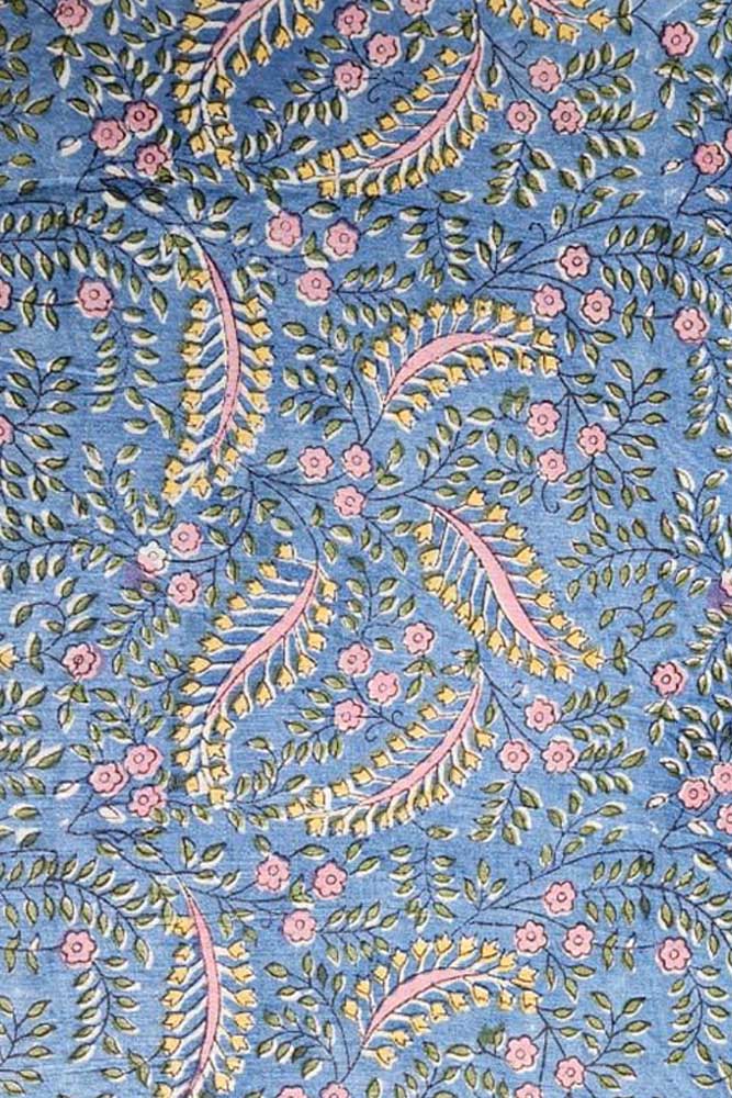 Manjri (मंजरी) - 5 mtr cut for Co-ord Sets / Suits - Hand Block Printed Running Soft Cotton Fabric