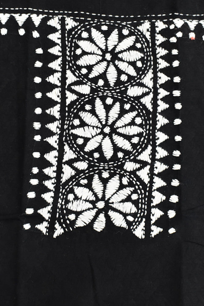 Cotton Blouse fabric with Hand Kantha work