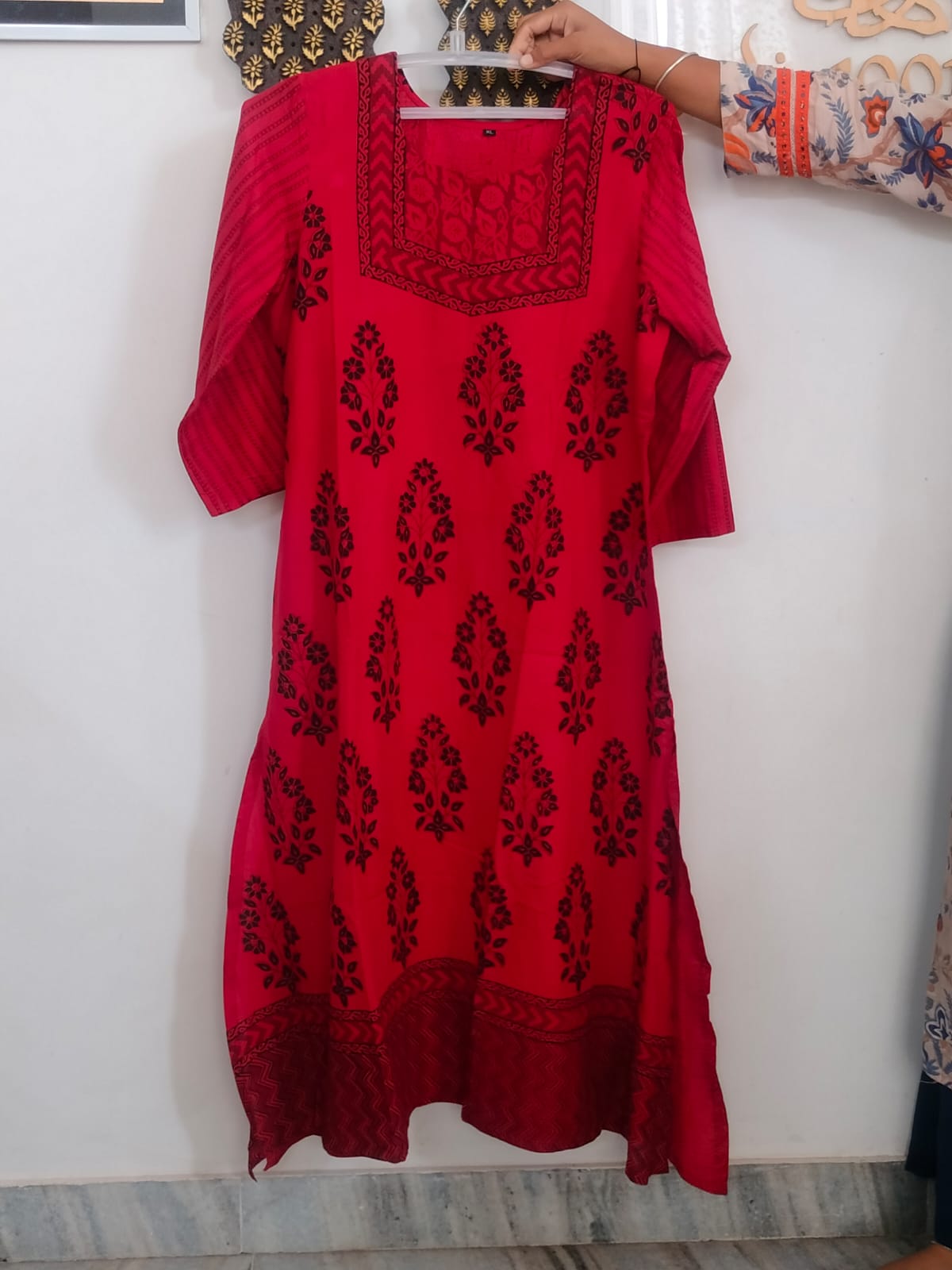 Beautiful Hand Block Printed Bagh cotton Short Kurta