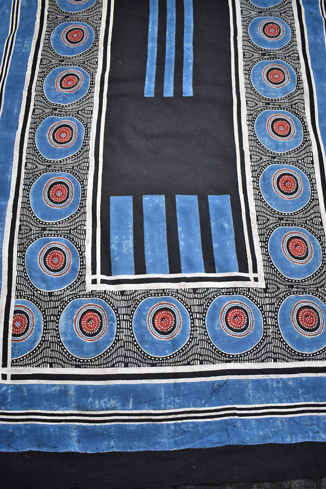 Designer Ajrakh cotton kurta fabrics - 2.5 mtrs