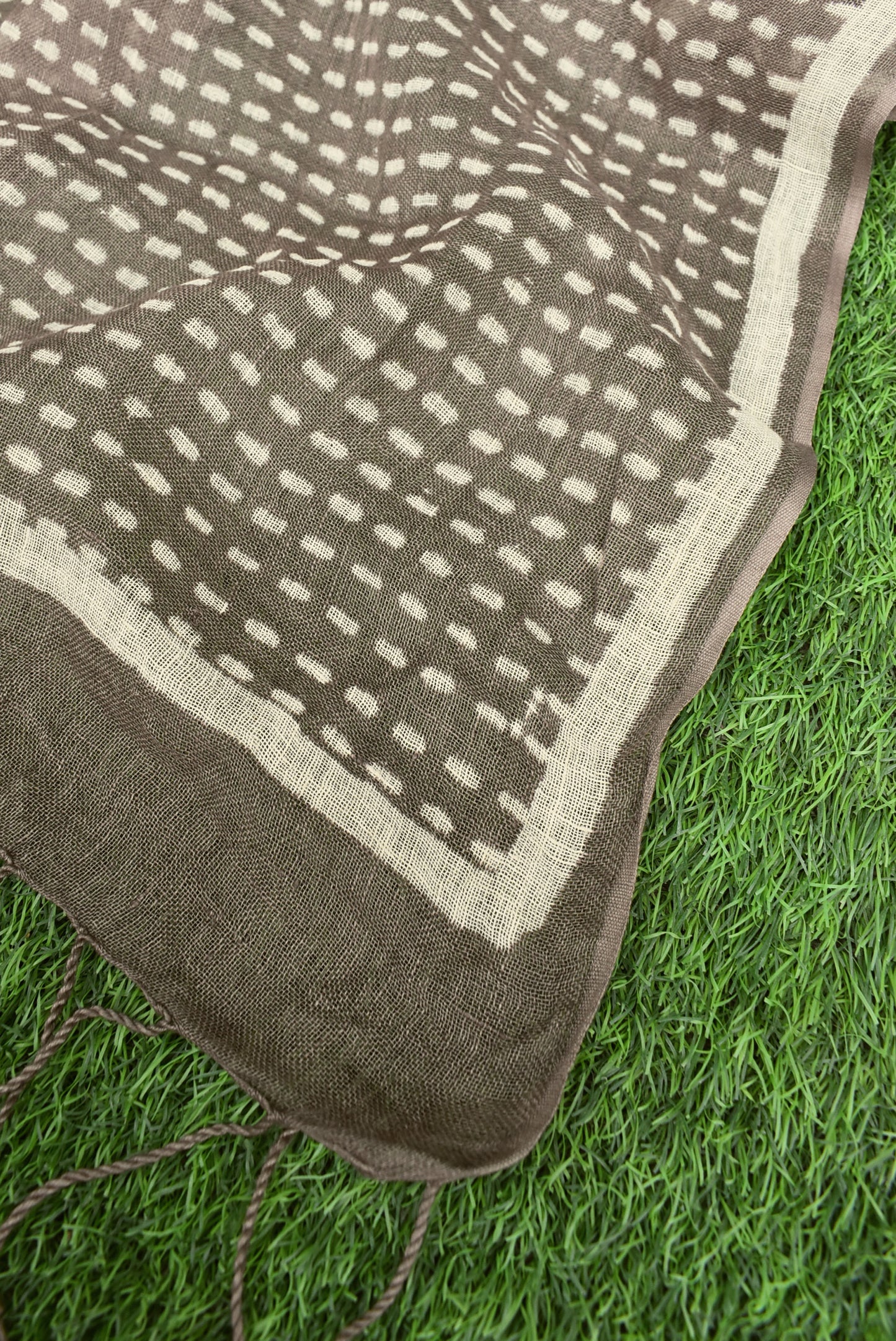 Elegant Hand Block Printed Pure Linen dupatta