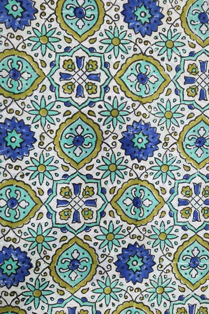Manjri (मंजरी) - 5 mtr cut for Co-ord Sets / Suits - Hand Block Printed Running Soft Cotton Fabric