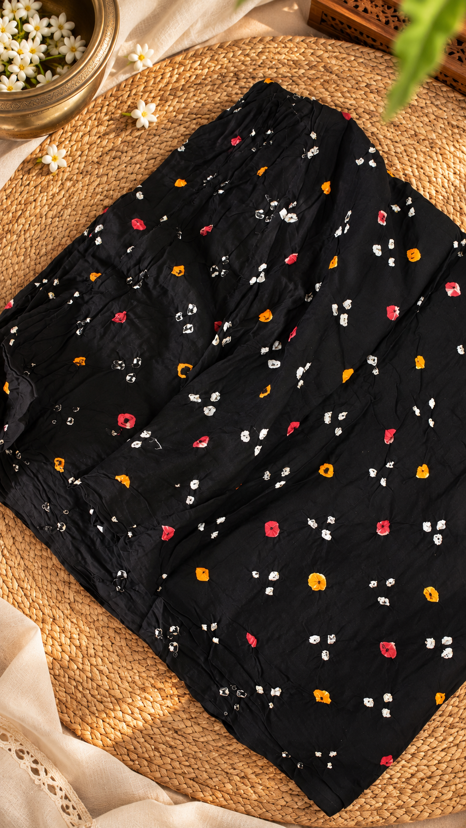 Bandhani Cotton Fabric (2.5 mtrs )