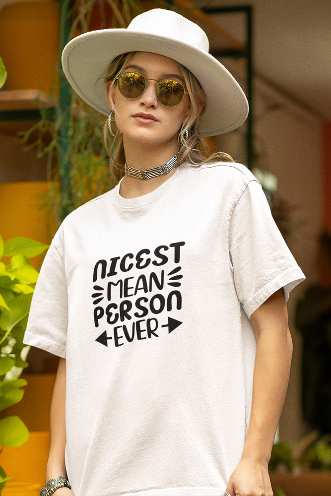 Nicest Mean Person - Classic Unisex T-shirt