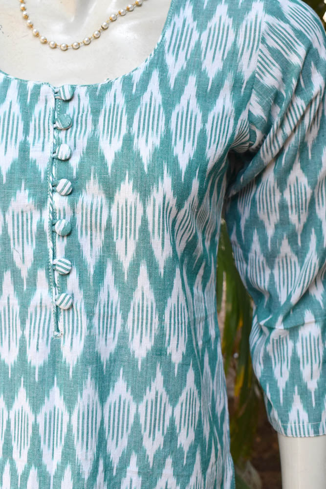 Elegant Ikkat Cotton Kurta - size 38
