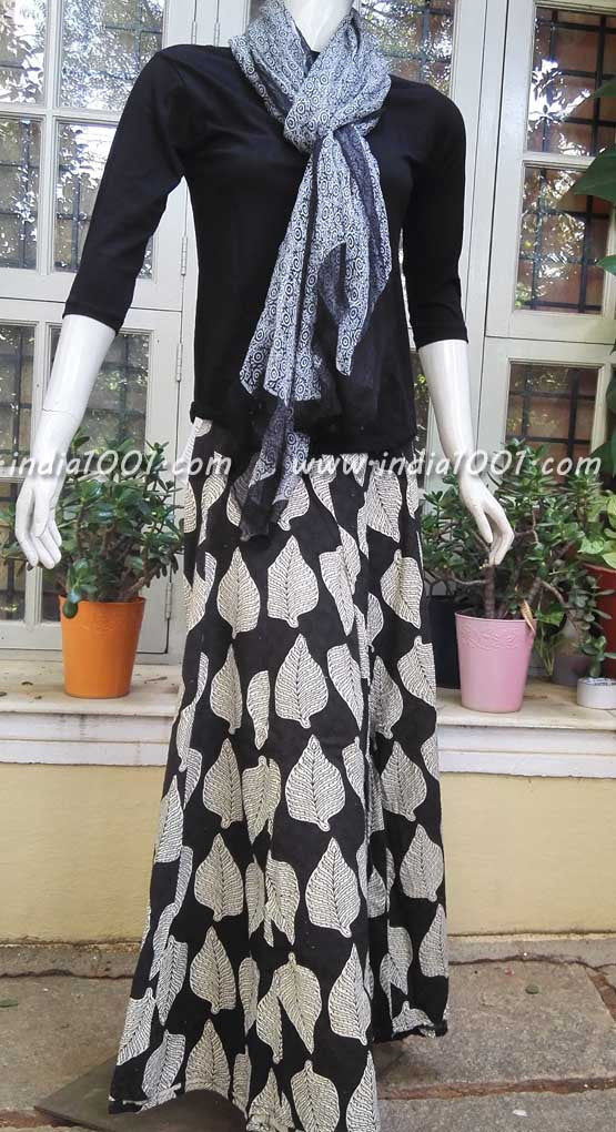 Kalidaar Cotton Block Printed Palazzo