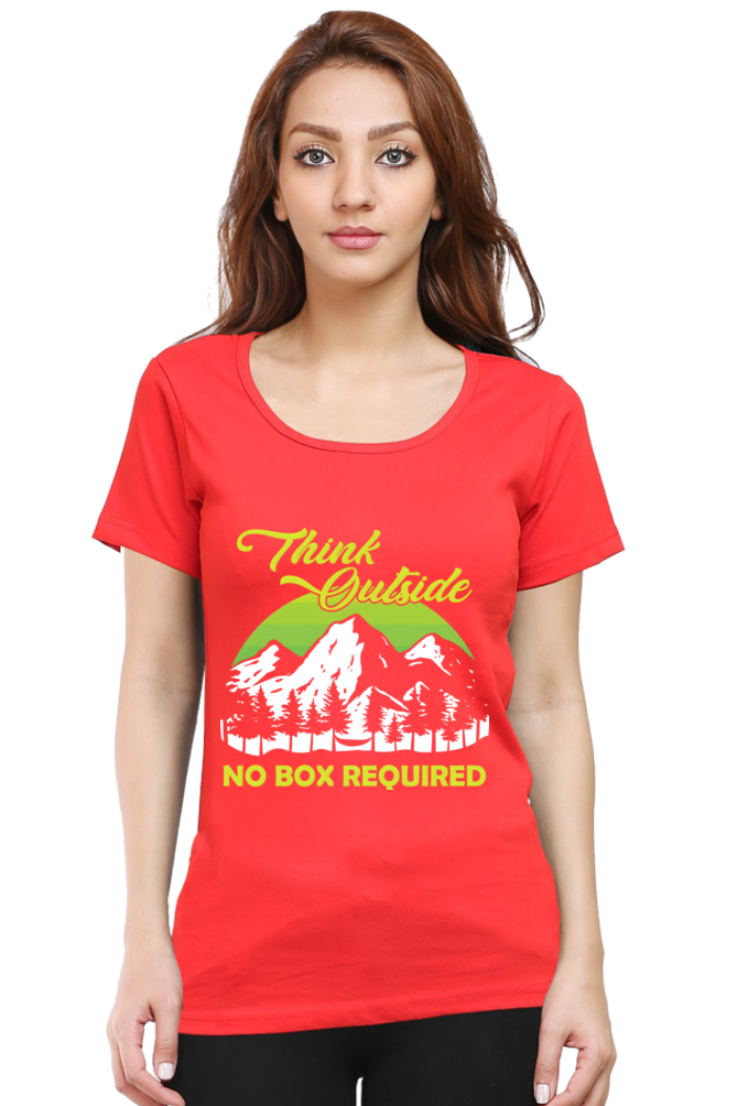 Think Outside, Womens T-Shirt