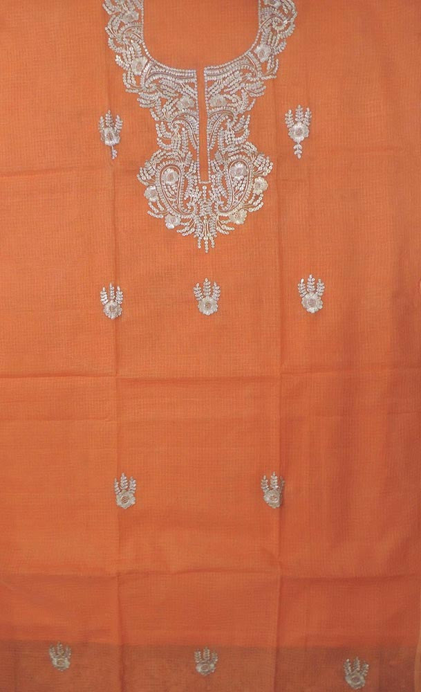 Kota Cotton Kurta with Hand done Pitta Work
