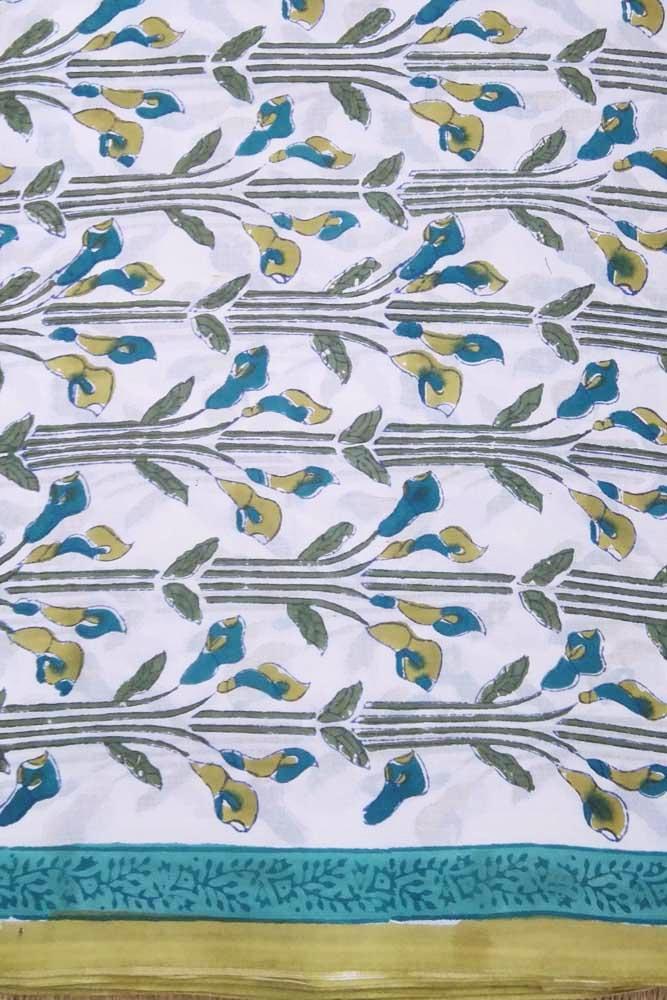 Hand Block Printed Running Cotton Fabric