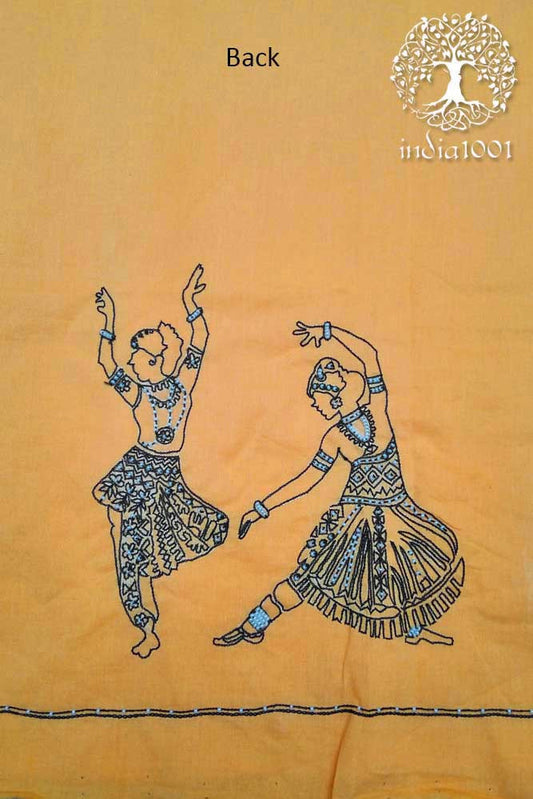 Hand embroidered cotton blouse Fabric