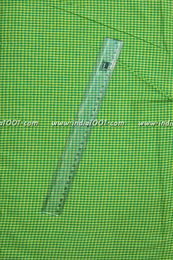 Woven multicolor checks cotton fabric