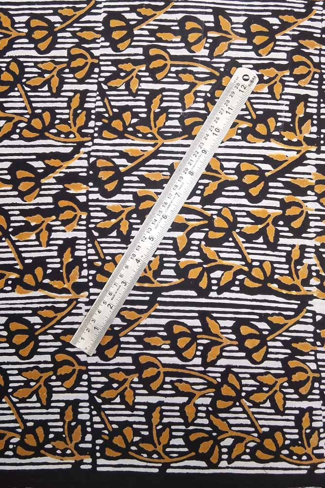 Block Printed Running Cotton Fabric