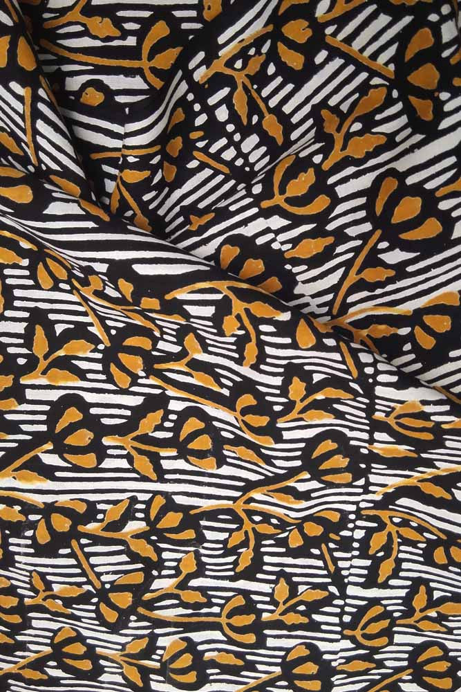 Block Printed Running Cotton Fabric