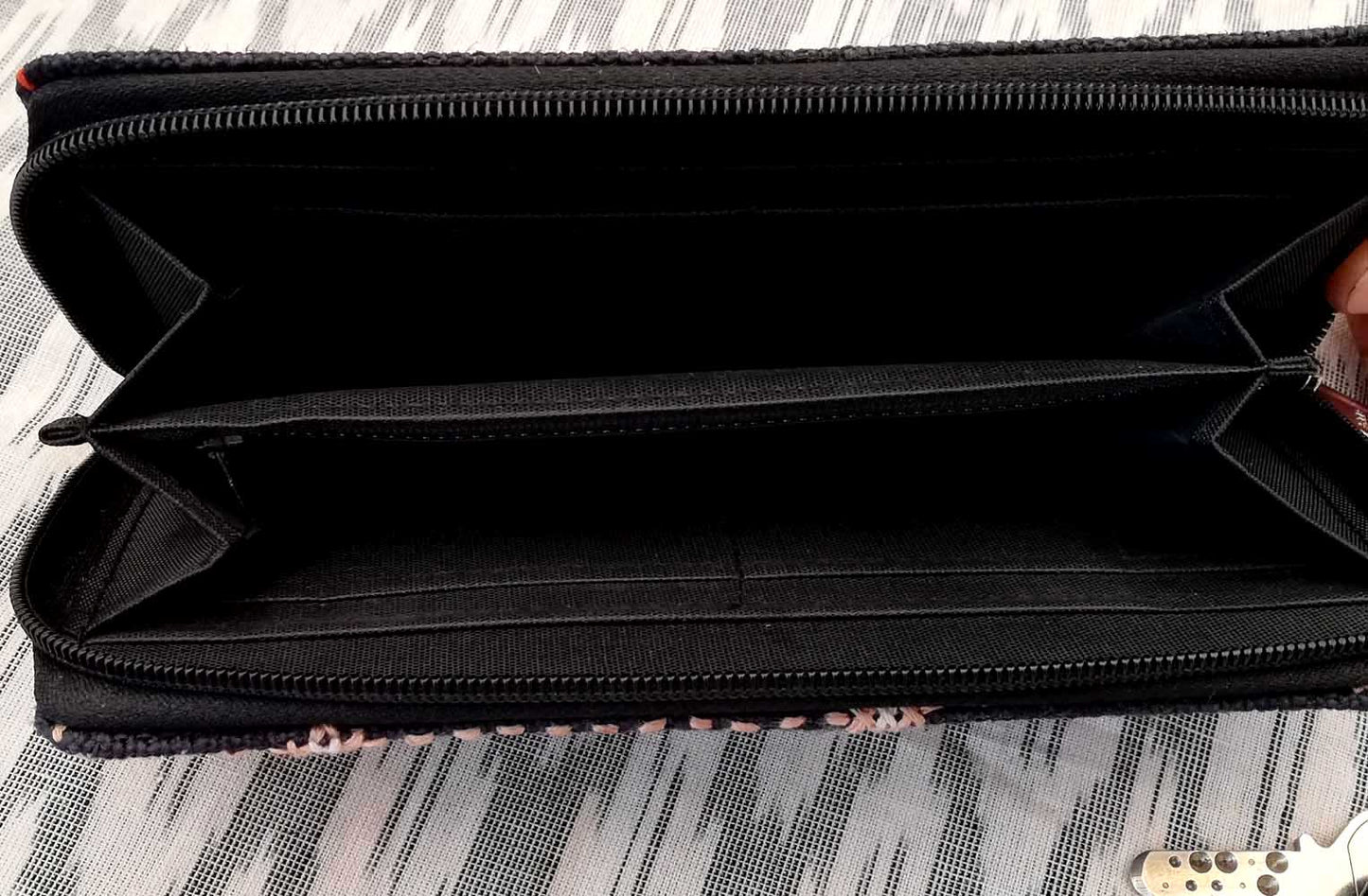 Handcrafted Jute Wallet with zipper