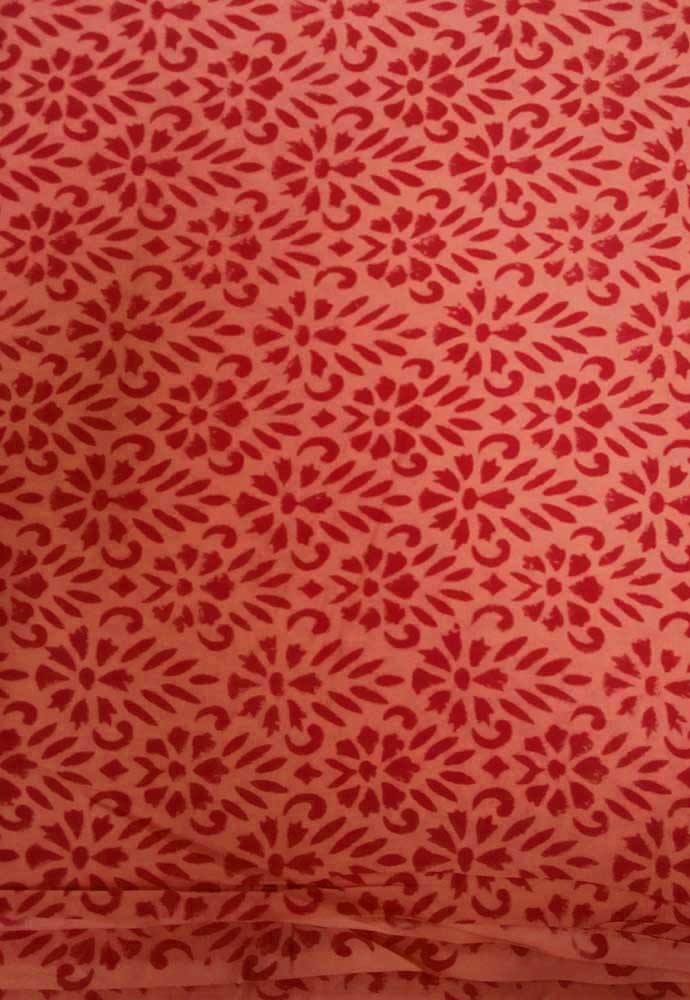 Block Printed Running Cotton Fabric