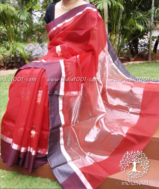 Designer Handwoven Chanderi Saree