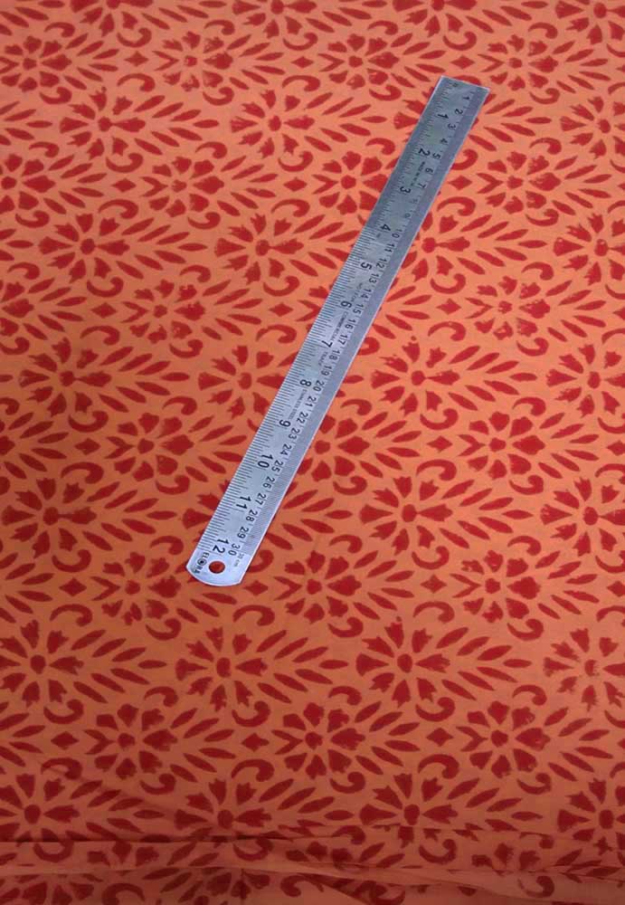 Block Printed Running Cotton Fabric