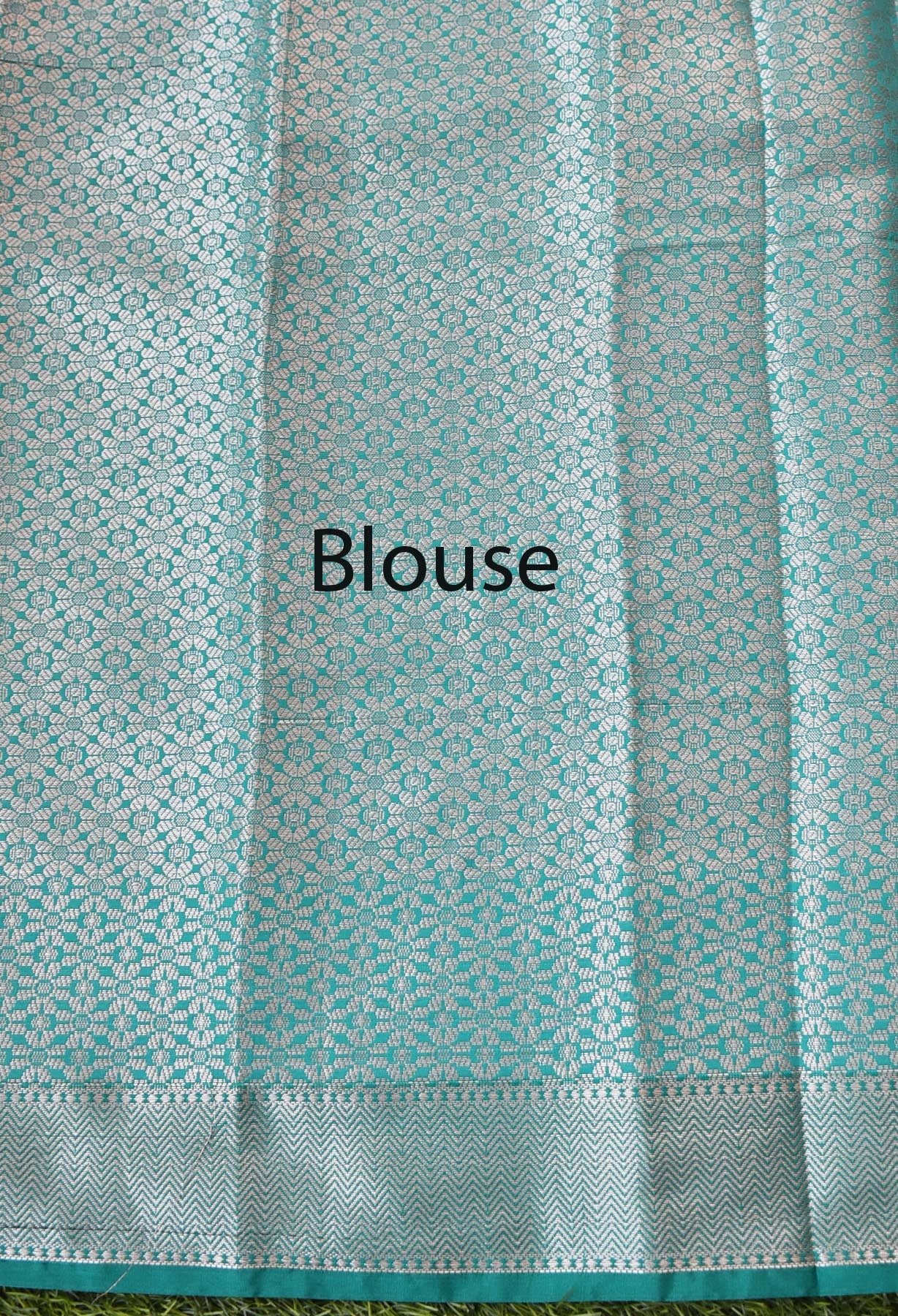 Beautiful woven cotton silk Banarasi saree with Meena booti