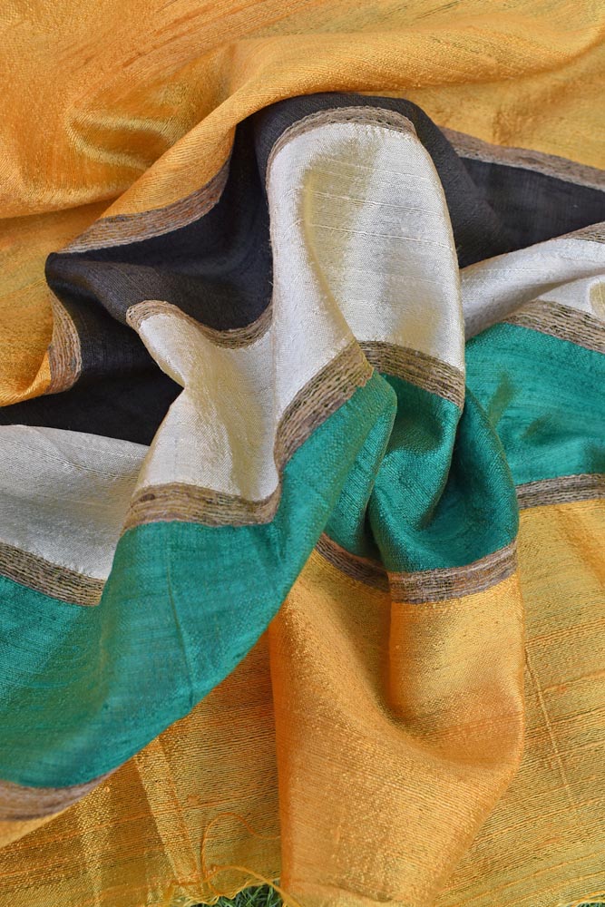 Gorgeous Woven Dupion Pure Silk Dupatta